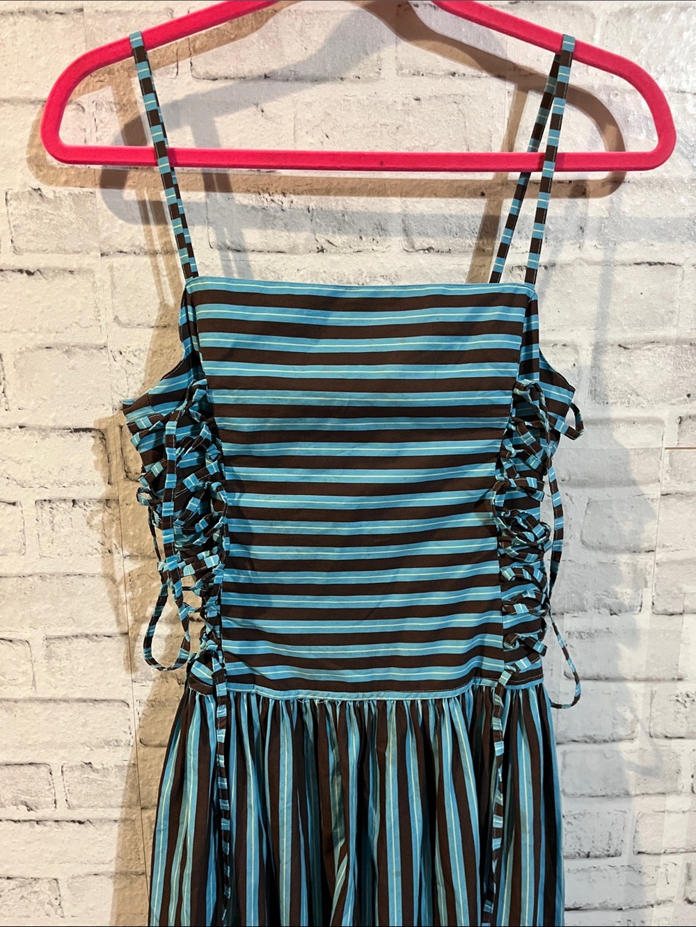 Damson Madder Angelina striped midi dress - Picture 3 of 10